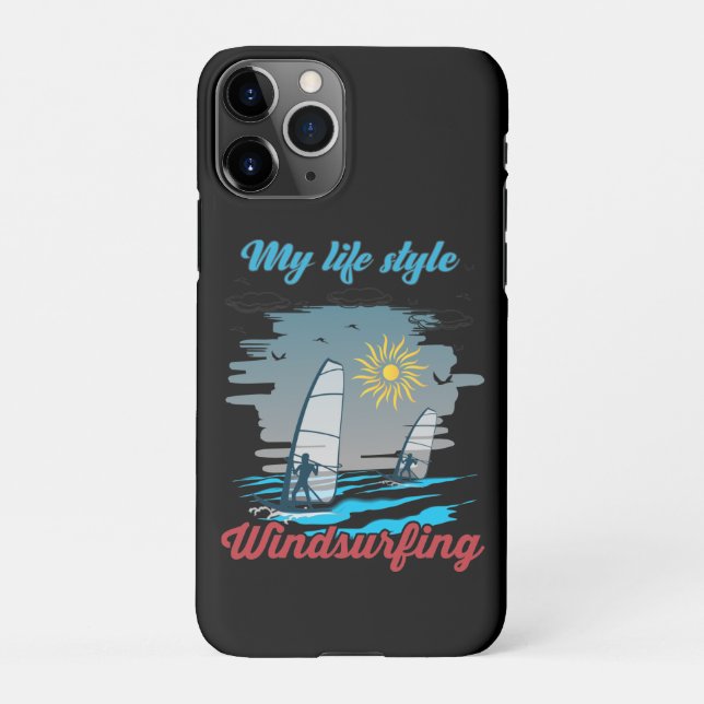 Funda Para iPhone El Windsurf es mi estilo de vida (Reverso)