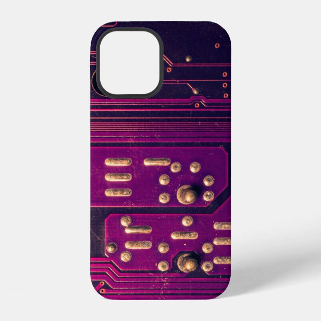 Funda Para iPhone Electronic circuit board abstract background. comp (Reverso )
