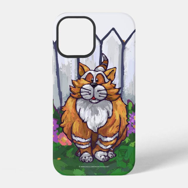 Funda Para iPhone Electrónica de Ginger Cat (Reverso )