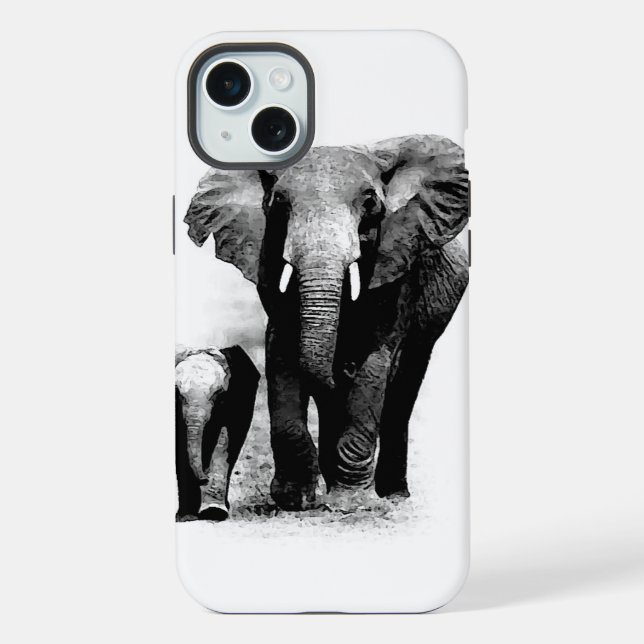 Funda Para iPhone Elefantes (Reverso )