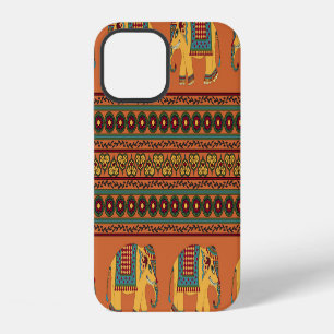 Funda Para iPhone 12 Elefantes Indios, Naranjas Tradicionales Sin Marea