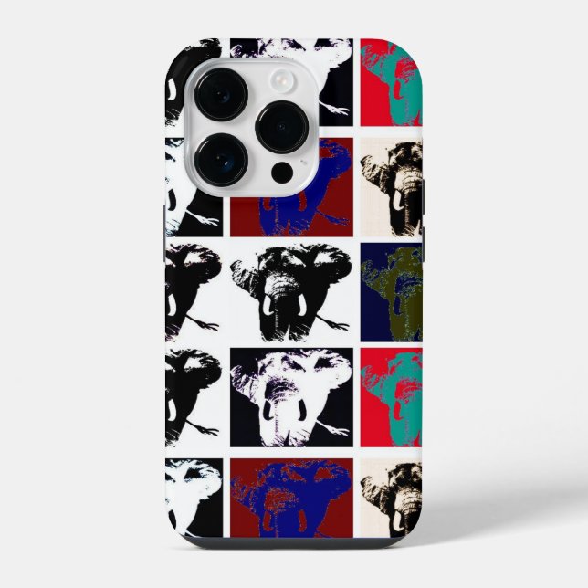 Funda Para iPhone Elefantes Pop Art (Reverso )