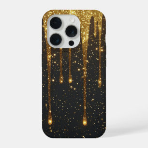 Elegancia con Goteo de Brillo Dorado ✨ Lujo Brilla
