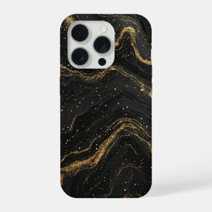 Elegancia de Mármol Negro ✨ Abstracción de Vena de