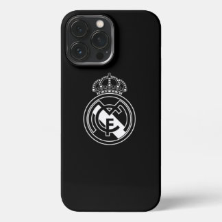 Funda Para iPhone 13 Pro Max Elegancia en Monocromo: estuche Real Madrid para t