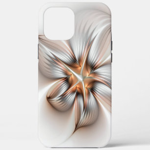 Funda Para iPhone 12 Pro Max Elegancia floral arte fractal abstracto moderno