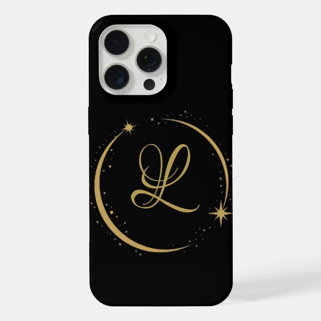 Funda Para iPhone Elegancia Personalizada: Monograma para un Estilo  (Reverso )