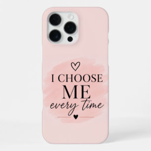 Funda Para iPhone 16 Pro Max Elegancia Rosa Suave Estética de Amor Propio