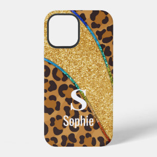 Funda Para iPhone 12 Elegancia salvaje: Nombre personalizado de piel an