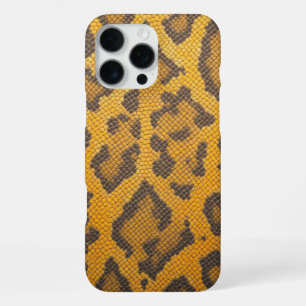 Funda Para iPhone 16 Pro Max Elegancia Salvaje: Piel de Leopardo Amarillo