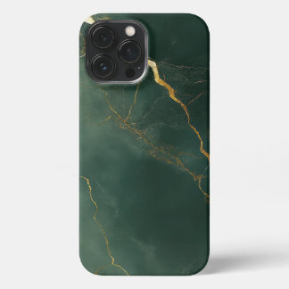 Funda Para iPhone 13 Pro Max Elegant blue marble stone Phone Case