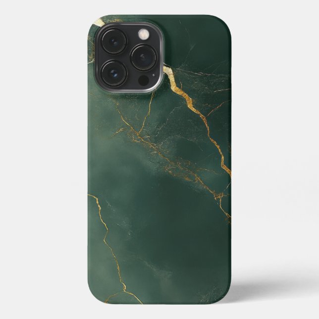 Funda Para iPhone Elegant blue marble stone Phone Case (Reverso )