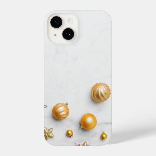 Funda Para iPhone  Elegant Gold And White Marble  (Reverso )