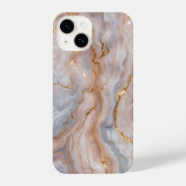 Funda Para iPhone 14 Elegant Marble iPhone14 Case with Gold Veins 