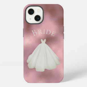 Elegante Boda de tipografía de traje de novia blan