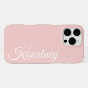 FUNDA PARA iPhone 16 PRO MAX ELEGANTE CLÁSICO MODERNO ESTILOSO ROSA PÁLIDO PERS