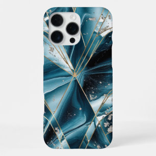 Funda Para iPhone 16 Pro Max Elegante Cobre Femenino Caso de Teal Oro Opulent