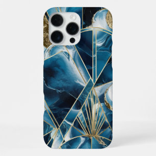 Funda Para iPhone 16 Pro Max Elegante Cobre Femenino Caso de Teal Oro Opulent
