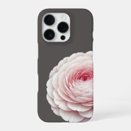 Funda Para iPhone 16 Pro Elegante Floral Rosa Carbón Calido