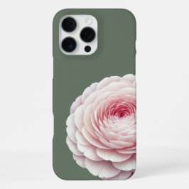 Funda Para iPhone 16 Pro Max Elegante Floral Rosa Verde Salvia