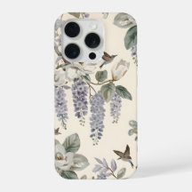 Elegante Floral y Aves Chinoiserie