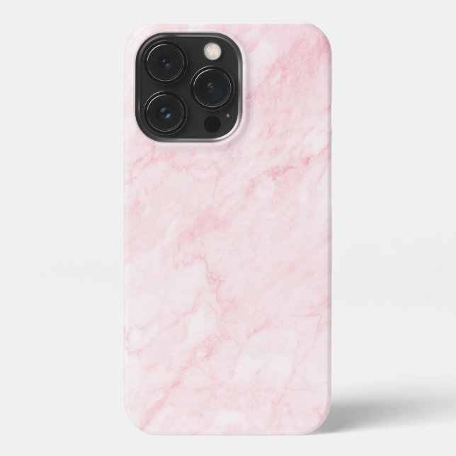 Funda Para iPhone Elegante fondo de textura de mármol rosa (Reverso)