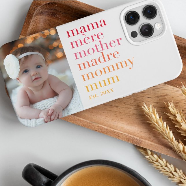 Funda Para iPhone Elegante foto de mamá moderna mere madre madre mam (Subido por el creador)