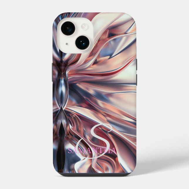 Funda Para iPhone Elegante Frio Abstracto (Reverso )