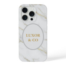 Elegante mármol blanco y vetas de oro para iPhone 