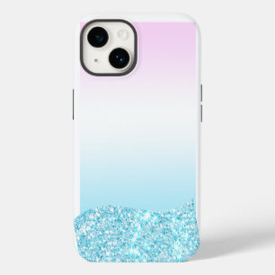 Funda Para iPhone 14 Elegante Moderno gradiente de color purpurina Arco