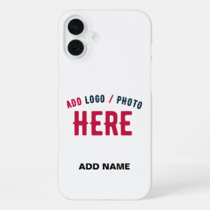 FUNDA PARA iPhone 16 PLUS ELEGANTE MODERNO PERSONALIZABLE BLANCO VERIFICADO 