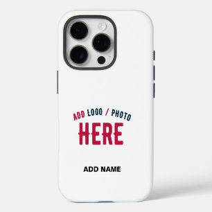 FUNDA PARA iPhone 16 PRO ELEGANTE MODERNO PERSONALIZABLE BLANCO VERIFICADO