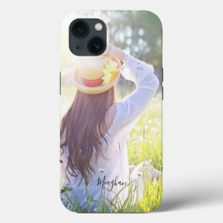 Elegante Monogramado la foto de tu Personalizado