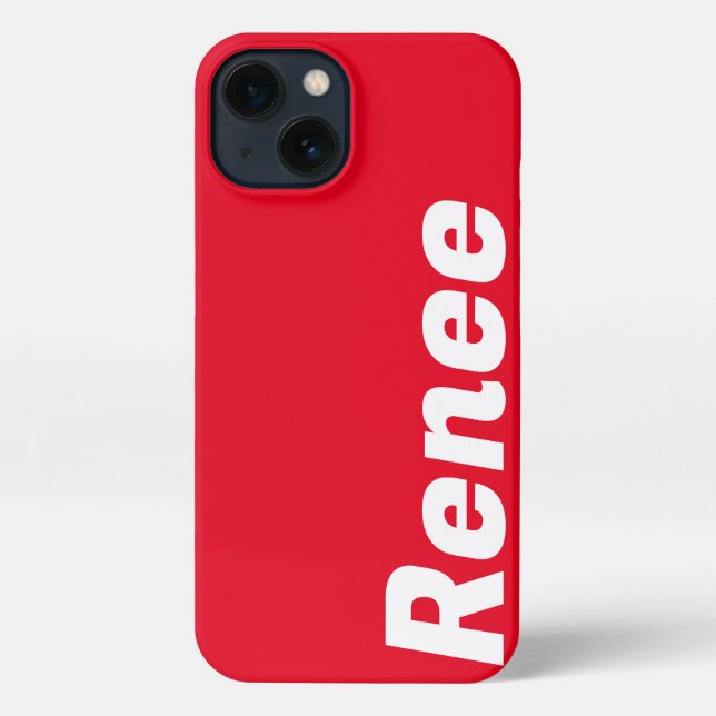 Funda Para iPhone Elegante Nombre Personalizado Monograma moderno Co (Reverso )