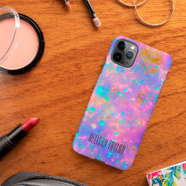 Funda Para iPhone 11Pro Max Elegante Opalo de Fuego Abstracto Moderno con Nomb