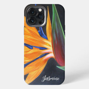 Funda Para iPhone 13 Pro Max Elegante Pájaro Floral Floral De Nombre Paraíso Sc