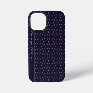 Funda Para iPhone 12 Mini elegante patrón azul profundo