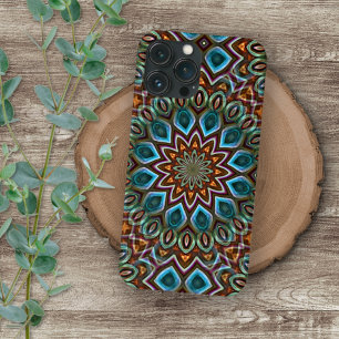 Funda Para iPhone 16 Pro Max Elegante patrón de arte de mandala caleidoscópico