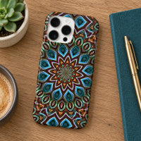 Elegante patrón de arte de mandala caleidoscópico