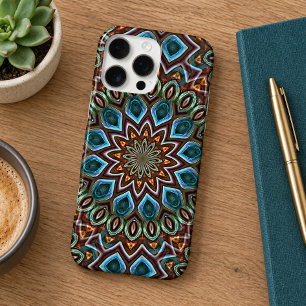 Funda Para iPhone 16 Pro Max Elegante patrón de arte de mandala caleidoscópico