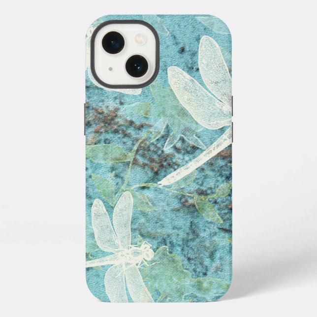 Funda Para iPhone Elegante patrón de libélulas (Reverso )