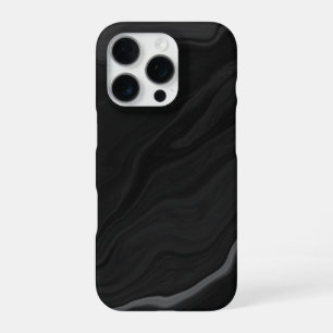 Funda Para iPhone 16 Pro Elegante patrón de mármol de piedra negra