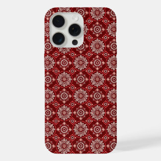 Elegante patrón floral geométrico boho vintage