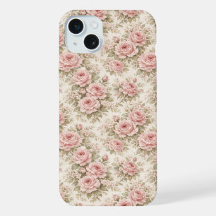 Elegante patrón floral sin fisuras de rosa vintage