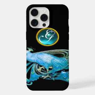 ELEGANTE PICOCA EN AZUL, MONOGRAMA ACUAMARINO