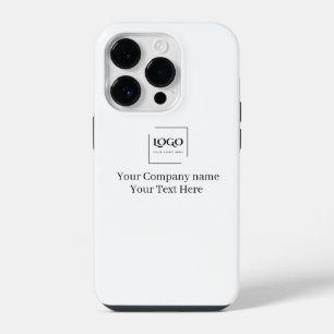 Funda Para iPhone 14 Pro Elegante plantilla de tu logo personalizada
