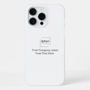 Funda Para iPhone 16 Pro Max Elegante plantilla de tu logo personalizada