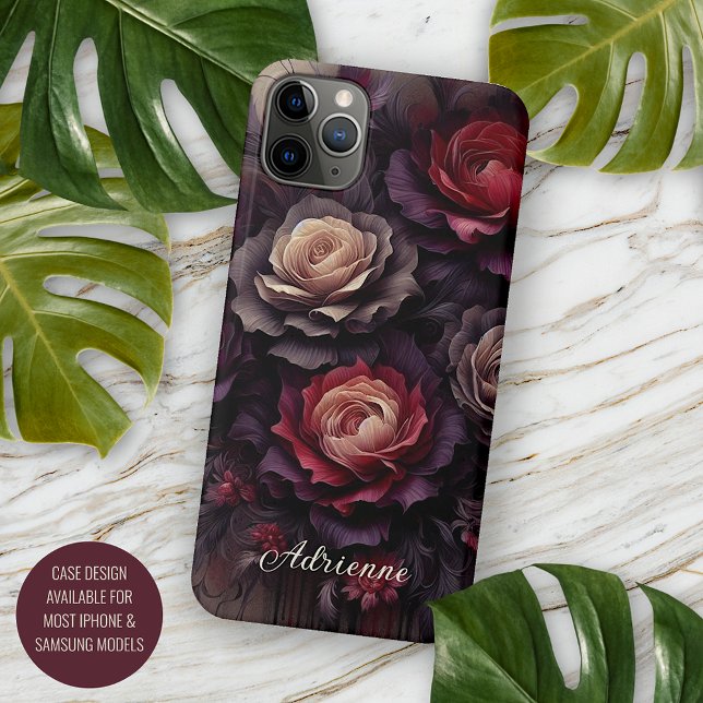 Funda Para iPhone Elegante Rosa de Moda Bella Artes Pintura Botánica (Subido por el creador)