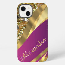 Elegante rosa y dorado personalizado