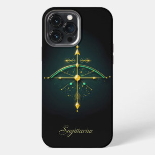 Funda Para iPhone 13 Pro Max Elegante Sagitario Arco y Flecha Zodiaco 